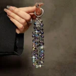 Luxury Sparkling Diamond Crystal Bead Wrist Strap Portable Chain Short Hanging Phone Charm Clip For Universal Use On Phone Cases - Image 5