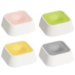 Durable Slow Drinking Pet Water Fountain Anti-spill Plastic Dog Water Bowl Non-wet Mouth Removable Pet Supplies - Image 2