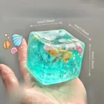 Taba Squishy Stress Balls Cube - Ocean Sensory Fidget Toy Slow Rise Squishy Toys for Kids and Adults Squeeze Relax Gift - Image 7