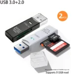 2-in-1 Multi Functional  USB 3.0 Card ReaderMiniSD TFMemoryCardReaderUSBFlashDrive CardreaderAdapter For PCLaptops Accessories - Image 23