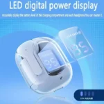 Original T2 Wireless Bluetooth Earphone Transparent HIFI Headphones LED Power Digital Display Stereo Sound Earphones for Xiaomi - Image 2