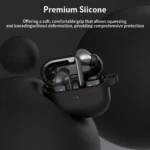 for samsung buds 3/galaxy buds3 pro case with cleaning kit silicone protective cover for galaxy buds 3 buzz 3Pro with keychain - Image 2