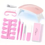 LINMANDA Professional USB Electric Nail Drill Polish File Kit with UV LED Nail Lamp Gel Manicure Dryer Lamp Acrylic Starter Set - Image 12
