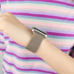 Milanese Loop for apple watch band 44mm 45mm 40mm 41mm 46-42mm pride bracelet iwatch series 9 8 7 6 SE 5 4 10 ultra 2 49mm strap - Image 5