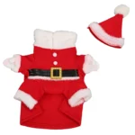 Pet Winter Outfit Soft Fabric Cute Dog Christmas Costume   Warm Skin Friendly with Hat for Daily for Puppy - Image 5