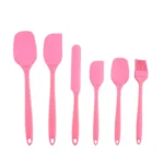 Silicone Kitchenware 6-Piece Set, Cream Scraper, Spatula, Oil Brush, Size Scraper Set Baking Tool, Non-Integrated Hand - Image 7