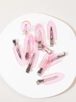 10pcs seamless fashion girl transparent hair clips, makeup facial accessory clips styling hair clips Special for real hair wigs - Image 10