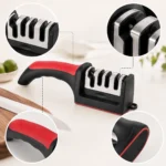 4-Segment Knife Sharpener Knife Sharpeners for Kitchen Knives Stainless Steel Three-Purpose Sharpening Stone for Kitchen Tools - Image 3