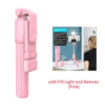 Phone Selfie Stick Tripod Bluetooth Remote Wireless Selfi Stick Phone Holder With Beauty LED Fill Light For Phone Live Streaming - Image 9