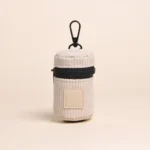 New Corduroy Dog Poop Bag Dispenser Multi-color Zipper Waste Bag Holder Hangable Walking Use Poop Bag Organizer Pet Supplies - Image 2