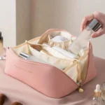 Makeup Organizer Female Toiletry Kit Bag Make Up Case Storage Pouch Luxury Lady Box, Cosmetic Bag, Organizer Bag For Travel Zip - Image 4