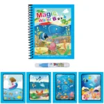 1pc Reusable Water Drawing Book Magic Water Book Mess-Free Magic Painting Pad with Refillable Water Pen Learning Education Toy - Image 18