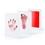Safe Non-toxic Baby Footprints Handprint No Touch Skin Inkless Ink Pads Kits for 0-10 Months Newborn Pet Dog Footprint Souvenir - Image 8
