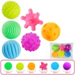 6Pcs Textured Multi Ball Set Develop Tactile Senses Toy Baby Touch Hand Ball Toys Training Ball Massage Soft Balls Kids Gifts - Image 10