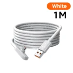 100W USB to Type C Fast Charging 90° Elbow Data Cable PD USB C Super Charging Game Cable for Samsung S23 S22 Huawei POCO Realme - Image 7
