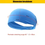 Elastic Sports Headbands Sweat Absorption Headdress Quick Dry Workout Headband Anti-slip Breathable Sweatbands for Yoga Running - Image 5