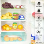 4PCS EVA Waterproof Refrigerator Liner Mat Washable Mildew Kitchen Pad Anti-oil Cabinet Drawer Placemat Heat-insulat Fridge Mat - Image 6