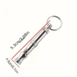 1/2Pcs Dog Whistle To Stop Barking, Adjustable Sound Pitch Dog Whistle With Keychain, Professional Recall Pet Puppy Cat Dog - Image 2
