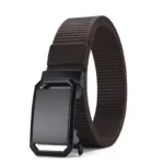 New Automatic Buckle Belt, Canvas Tactical Workwear Casual Outdoor Military Training Pants Belt For Men - Image 7