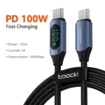 Toocki 100W Type C to Type C Cable PD Fast Charging Charger USB C to USB C Display Cable For Macbook iPad Data Cord Wire - Image 11