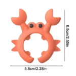 Utensil Rest Crab Shaped Silicone Utensil Rest Countertop Ladle Holder Anti-Overflow Stove Top Spatula Holder Kitchen Gadget - Image 7