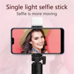 Phone Selfie Stick Tripod Bluetooth Remote Wireless Selfi Stick Phone Holder With Beauty LED Fill Light For Phone Live Streaming - Image 2