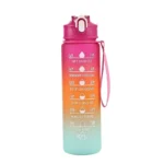 Sports Water Bottle with Time-Tracking Straw Leak Proof Locking Flip Cover for Easy Carry Ideal for Outdoor Adventures - Image 14