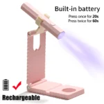 YIKOOLIN Mini UV Light Cure Nails Lamp for Gel Nails LED Nail Lamp for Gel Polish Manicure USB Nail Dryer for Fast Curing - Image 12