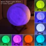 Moon Lamp LED Night Light Battery Powered With Stand Starry Lamp For Bedroom Decor Night Lights Kids Gift Moon Lamp - Image 9