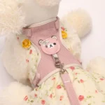 Lovely Small Pet Vest Chest Strap Dog Leash Traction Rope Walking Dog Cat Bunny Vest Harness Poodle Collar Leash Dog Accessories - Image 5
