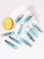 10pcs seamless fashion girl transparent hair clips, makeup facial accessory clips styling hair clips Special for real hair wigs - Image 9