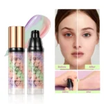 Qibest Three Color Press Release Cream Concealer Isolate Makeup Facial Base Brightening Cream Liquid Concealer Face Primer - Image 7