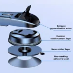 SEAMETAL Car Dashboard Phone Bracket Universal Auto Cellphone Stand For GPS Navigation Universal Desk Windshield Hanging Holder - Image 2