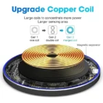 Wireless Charger For iPhone 17 16 15 14 Pro Max Induction Fast Charging Pad Dock Station For Samsung S23 S22 Xiaomi Huawei - Image 6