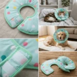 Sponge Padded Pet Recovery Ring Polka Dot Light Weight Soft Protective Ring Flexible Frame Skin Friendly Body Protection Circle - Image 5