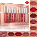 10 Pcs Matte Lipstick Lip Gloss Sets Long-Lasting Non-Fading Waterproof Non-stick Cup Exquisite Gift Everyday Holiday Universal - Image 8