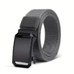 New Automatic Buckle Belt, Canvas Tactical Workwear Casual Outdoor Military Training Pants Belt For Men - Image 8