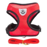 Adjustable Mesh Pet Harness with Leash, Polyester Vest Type Walking Strap for Small Medium Cats Dogs - Image 13