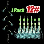 TAKBAS 1/5 Packs Sabiki Rigs, Fishing Bait Rigs, Luminous Sea Fishing Rig with High Carbon Fishing Hooks,for Fresh/Saltwater - Image 17
