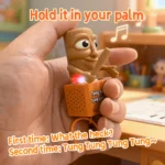 Tung tung tung Sahur Keychain Wooden Stick Man Button Keychain Luminous Pendant Anime Peripheral Decor Decor Gift Toys - Image 2