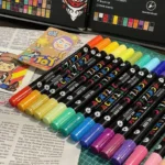 Professional Art Use 48-Color Acrylic Paint Markers, Dual-Tip Fine and Brush Tip Pens, Suitable for Stone, Wood, Calligraphy - Image 2