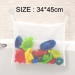 QWZ New Cartoon Duck Baby Bathroom Mesh Bag Sucker Design For Bath Toys Kids Animal Shapes Cloth Sand Toys Storage Net Bag - Image 9