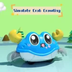 Children's Fun Double Return Force Left and Right Shake Simulation Crab Toy Baby Running Bubble Simulation Crab Crawling - Image 3