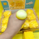 Portable Cheese Squeeze Toy Fidget Stress Relief Squishy Ball Slow Rebound for Desk Decor Decompression Toy for Kids Adults Gift - Image 2