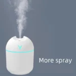250ML USB Mini Air Humidifier Aroma Essential Oil Diffuser For Home Car Ultrasonic Mute Mist Maker Diffuser with LED Color Lamp - Image 4