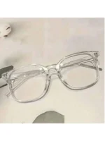 1/2/3 Pairs of Universal Fashion Glasses, Square-Framed Glasses, Fashionable Campus Style, Clear Black Frame, Back to School - Image 13