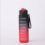 Sports Water Bottle with Time-Tracking Straw Leak Proof Locking Flip Cover for Easy Carry Ideal for Outdoor Adventures - Image 28
