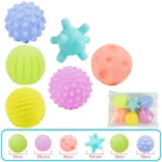 6Pcs Textured Multi Ball Set Develop Tactile Senses Toy Baby Touch Hand Ball Toys Training Ball Massage Soft Balls Kids Gifts - Image 9