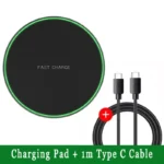 Wireless Charger Mobile Phone Chargers Pad Stand For iPhone 16 15 14 13 12 11 Pro Max Samsung Xiaomi Fast Charging Dock Station - Image 10