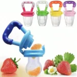 4pcs Baby Feeding Set, Baby Bottle with Suction Base Rice Cereal Bottle, Vegetable & Fruit Feeder, Two Mesh Bags (S L） - Image 3
